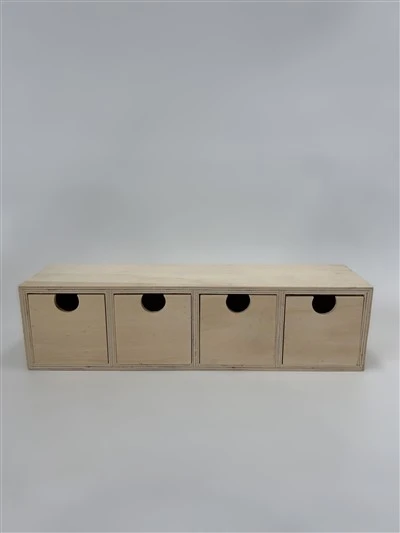 Four Drawers Wooden Box