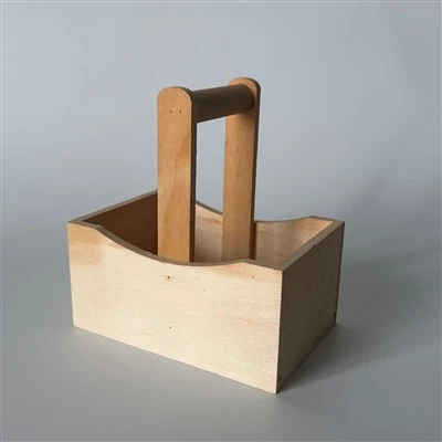 Poplar Plywood Basket with Handle