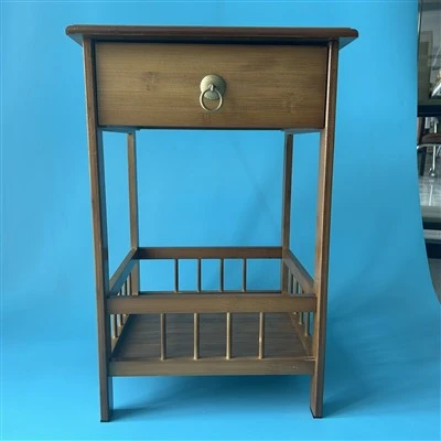 Wooden Flower Rack with Drawer