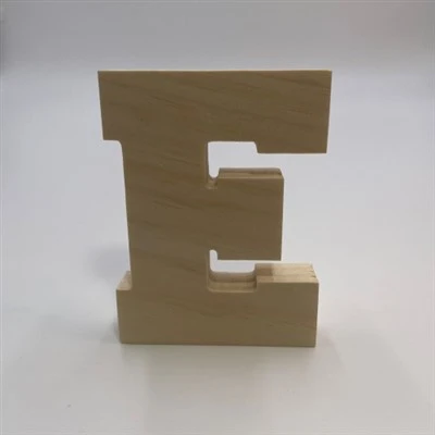 Wooden Letter E