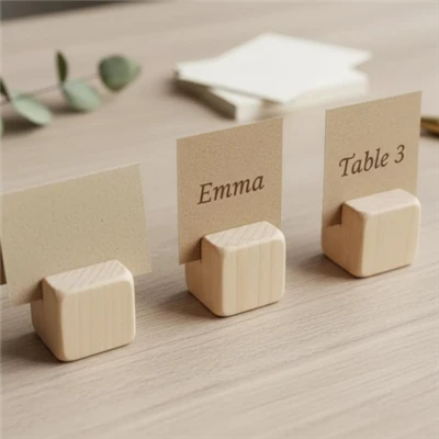 Wooden Place Card Holder