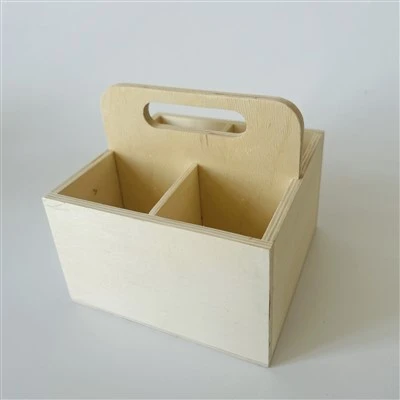 Wooden Square Basket