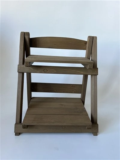 Wooden Two Layers Flower Rack