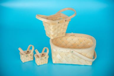 hand - woven rattan baskets