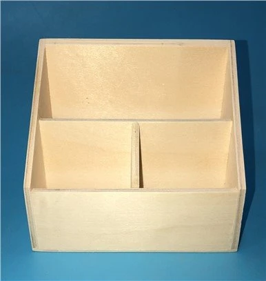 Unfinished Wooden Pen Holder